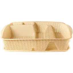 Сушилка для посуды Stars Plast 48х37.5х10 см бежевая (94143/беж)