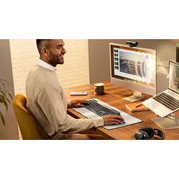 Клавiатура бездротова Logitech Slim Solar+ for Business Graphite (920-013779) - мініатюра 6