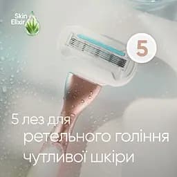 Станок для гоління Gillette Venus Extra Smooth Sensitive rosegold зі змінним картриджем - мініатюра 3