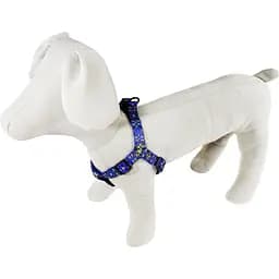 Шлея для собак Lucky Pet Вишиванка блакитна капронова 45-64х2 см - мініатюра 2