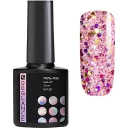 Гель-лак для нігтів Reglance 142 Рожевий з різнокольоровими блискітками 7.5 мл