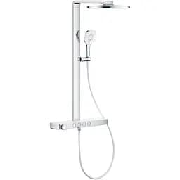 Душова система з термостатом для настінного монтажу Grohe Rainshower Aqua Pure 1016800000, Хром