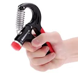 Еспандер кістьовий Power System PS-4021 з регульованим навантаженням 10-40 кг Power Hand Grip Black (PS-4021_Black) - мініатюра 5