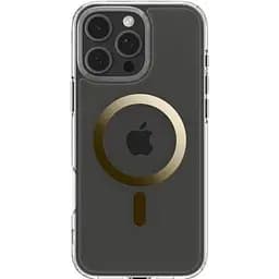 Прозорий чохол Spigen Ultra Hybrid MagSafe Gold для iPhone 16 Pro (ACS08132) - мініатюра 5