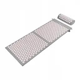 Коврик акупунктурный 4FIZJO Аппликатор Кузнецова с валиком 128 x 48 см Grey/Pink 4FJ0288 (P-5907739313294)