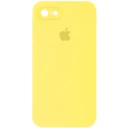 Чехол Epik Silicone Case Square Full Camera Protective AA для Apple iPhone 7/8/SE 2020 4.7 Желтый/Yellow