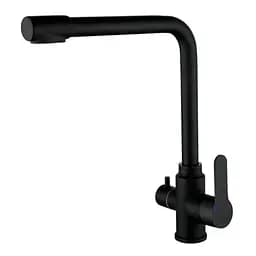 Смеситель для кухни на две воды Zerix DAX-021 Black ZX4825 Черный матовый