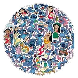 Стікерпак Стіч Набір наклейок GeekLand Stitch 50 штук