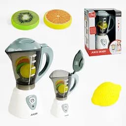 Блендер дитячий, підсвічування, відкривається кришка, муляжі фруктів