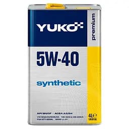 Масло моторное Yuko Synthetic 5W-40 API SN/CF 4 л (156513)