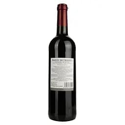 Вино Baron de Cresset червоне сухе 0.75 л - мініатюра 2
