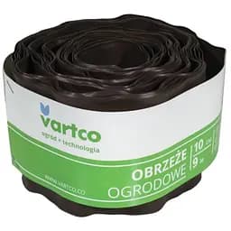 Бордюрна стрічка VARTCO 9 м х 10 см коричневий БОРЛ0004