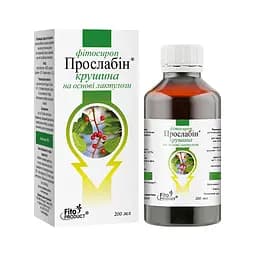 Фітосироп "Прослабін" крушина на основі лактулози", 200 мл