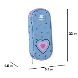 Пенал Kite Lovely блакитний (K25-599-11) - мініатюра 3