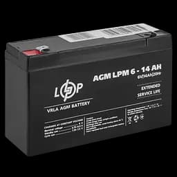 Акумулятор AGM LPM 6V - 14 Ah - мініатюра 3