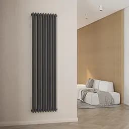 Радіатор дизайнерський Ideale Viola 13 10/1800/470 антрацит, Антрацит - мініатюра 3