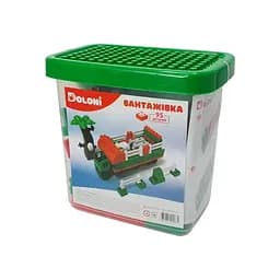 Конструктор Вантажівка Doloni 013888/10 в пластиковому боксі 95 деталей - мініатюра 2