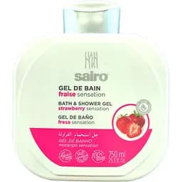 Гель для душу та ванни Sairo Bath & Shower Gel Strawberry Sensation Полуниця 750 мл