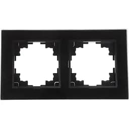 Рамка Brille двойная черная (стекло) NB-2F bk