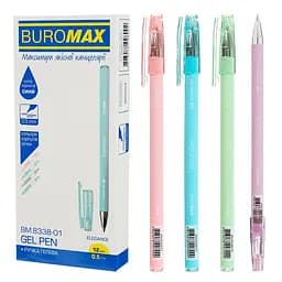 Ручка гелева Buromax Elegance синя 0.5 мм упаковка 12 шт. (BM.8338-01)