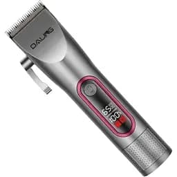 Аккумуляторная мужская машинка для стрижки волос Daling DL-0043 5Вт мощность 2000 мАч ЖК дисплей Серый