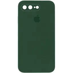 Чехол Silicone Case Square Full Camera Protective AA для Apple iPhone 7 plus/8 plus 5.5 Зеленый/Cyprus Green