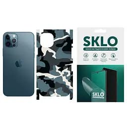 Захисна плівка гідрогелева SKLO Back тил+грани Camo для Apple iPhone 11 Pro Max 6.5 Блакитний/Army Blue