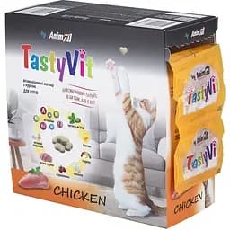 Лакомство витаминизированное AnimAll TastyVit для кошек с курицей 50 пакетов по 12 шт.