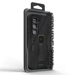 Чехол для Infinix Hot 60 Pro Plus 4G, Proover, черный, с подставкой и магнитом, противоударный, ударопрочный, бронированный, панель-накладка, защита всего корпуса, термополиуретан (TPU) + поликарбонат (PC), ArmorStandart (ARM88683) - мініатюра 3