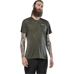 Футболка Salewa Puez Melange Dry S Темно-оливковый
