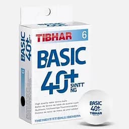 М'ячі для настільного тенісу Tibhar Basic 40+ SYNTT NG 6 шт. (85511200) - мініатюра 2