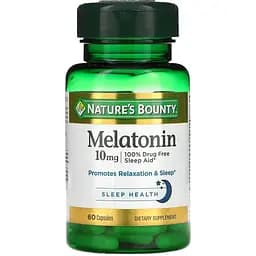 Мелатонин Nature's Bounty Melatonin 10 мг 60 капсул