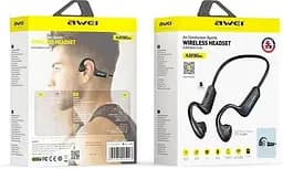 Спортивні Bluetooth навушники Awei A896BL з повітряною провідністю (Чорний) - мініатюра 3