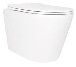 Унитаз подвесной Qtap Scorpio Ultra Quiet, с сиденьем Slim Duroplast/Soft-close/Quick relase QT14332380ASW