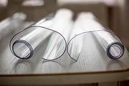 М'яке скло силіконова скатертина на стіл Soft Glass Захист для меблів (2.2х1.4 м) товщина - 1.5 мм Прозоре - мініатюра 9
