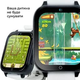 Смарт-годинник JETIX DF100 Pro з 4G відеодзвінком, вібродзвінком і вологозахистом IP67 — White - мініатюра 5