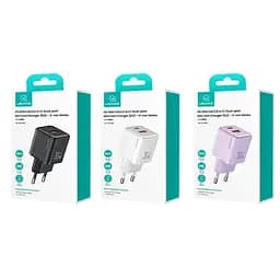 Мережевий зарядний пристрій Usams 30W Quick Charge 3.0 з швидкісною зарядкою (EU-вилка) Білий (6958444904962) - мініатюра 4