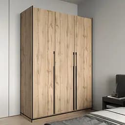 Шкаф для одежды Flamecame в спальню с полочками на 3 двери FR-15 Аппалачи
