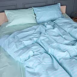 Пододеяльник MirSon Seafoam Stripe сатин 175х210 см (2200013051428)