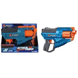 Игрушечный детский пистолет механический с барабаном и мягкими патронами (12 шт.)(30 х 21,5см)