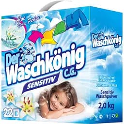 Пральний порошок Der Waschkonig Sensitive для дитячої білизни 1.95 кг (041-1381)
