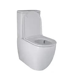 Унітаз-компакт Qtap Robin Ultra Quiet безободковий з сидінням Soft-close QT13222128AUQ1W, Білий - мініатюра 4