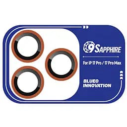 Захисне скло BlueO Sapphire на камеру для Apple iPhone 17 Pro / 17 Pro Max Помаранчевий / Orange
