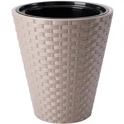 Горщик для квітів Form-Plastic Rattana-30 14.1 л бежевий (3800-051)
