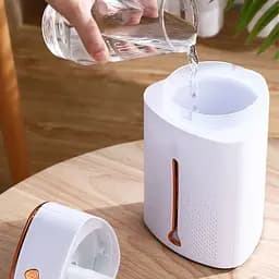 Ультразвуковий зволожувач повітря для дітей з підсвіткою Heavy Fog Humidifier Білий з бронзовим (ST) - мініатюра 6