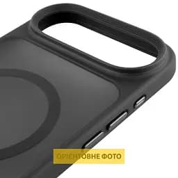 TPU+PC чохол Metal Buttons with MagSafe для Apple iPhone 17 Air (6.5") Чорний / Black - мініатюра 4