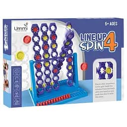 Настільна інтерактивна гра Ummi 22048 Line Up Spin 4 Blue - мініатюра 2
