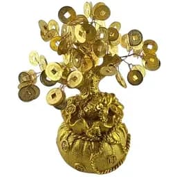 Грошове дерево у мішку багатства 24х23х11 см