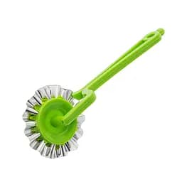 Колесо ніж ролик тісторіз вузький зубчастий фігурний для тіста та вирізування чебуреків, Kitchette Зелений84916