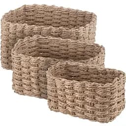 Набір кошиків Ardesto Prestigio плетених бежевий (ARHC2505BE)